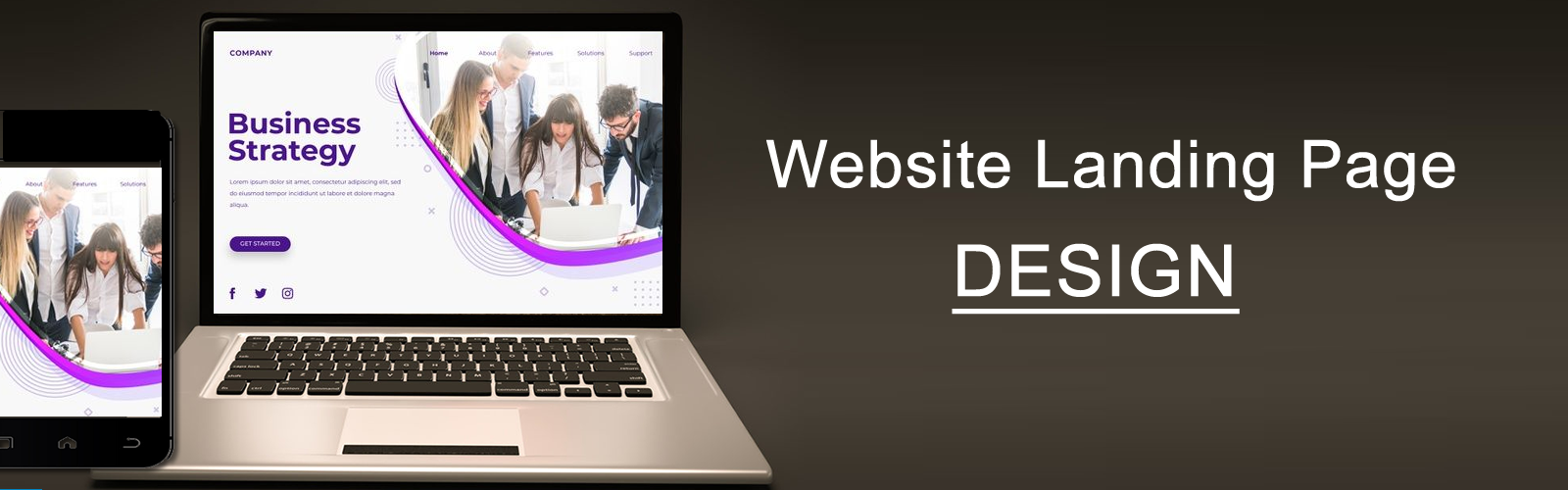 Website Landing Page banner